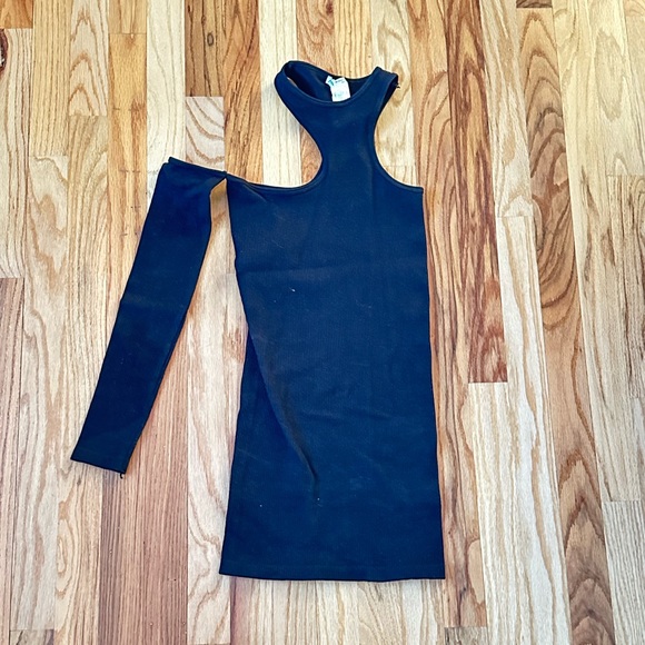 ZARA One Sleeve Seamless Mini Dress - Picture 5 of 10